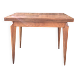 Vintage extendable wallet table in teak and beech.