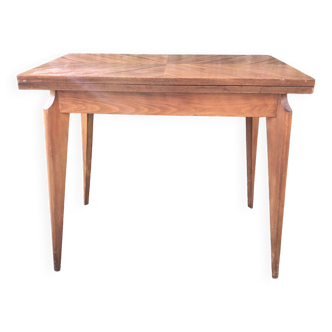 Vintage extendable portfolio table in teak and beech.