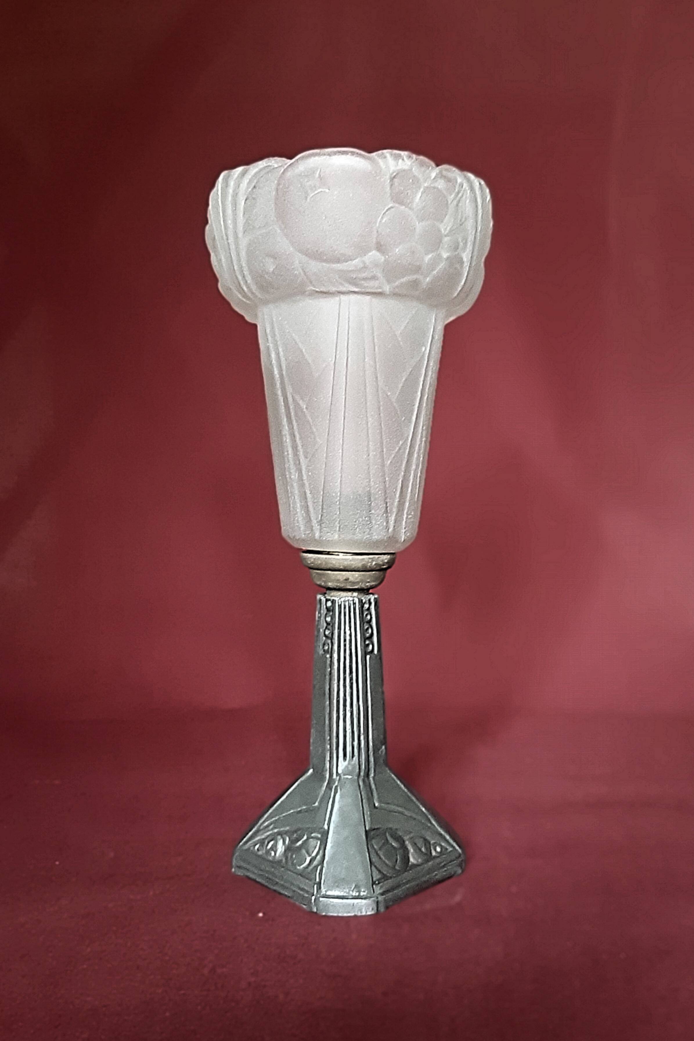 Paire de lampes Art Deco vintage 1930s