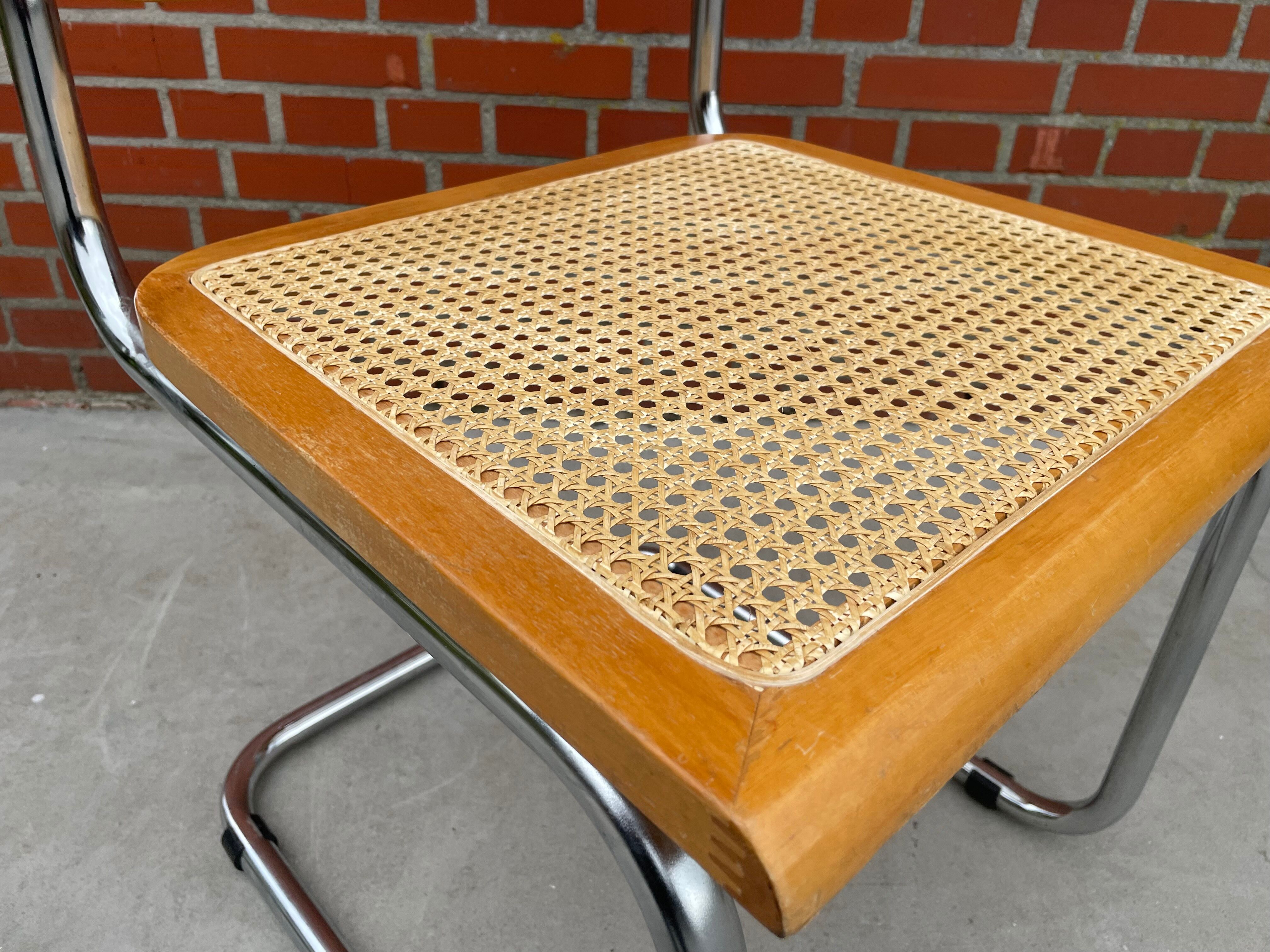 Cesca design chair b32 model in chrome