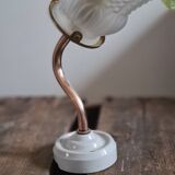 Green tulip wall light