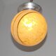 French Art Deco Ceiling Light Yellow & Gold Clichy Shade Metal Fitting 5464