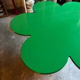 Tomotom table in wood and green metal by Bernard Holdaway, 1960