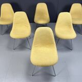 Eames fiberglass dining chairs for herman Miller, 1970s