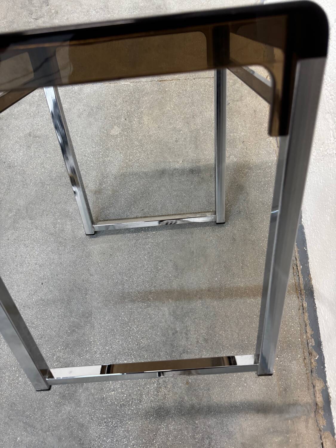 Side table attributed to Marc Berthier, 1970s.