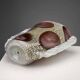Vintage Murano glass vase, style E. Barovier, Italy, 20th Century