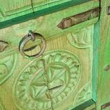 Old wooden door