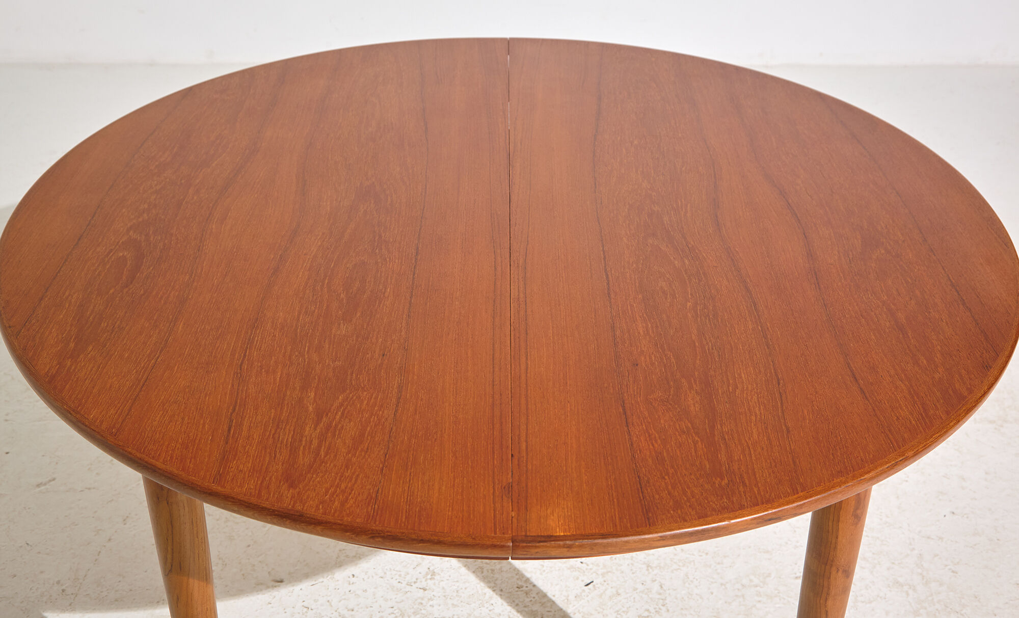 Restored teak dining table