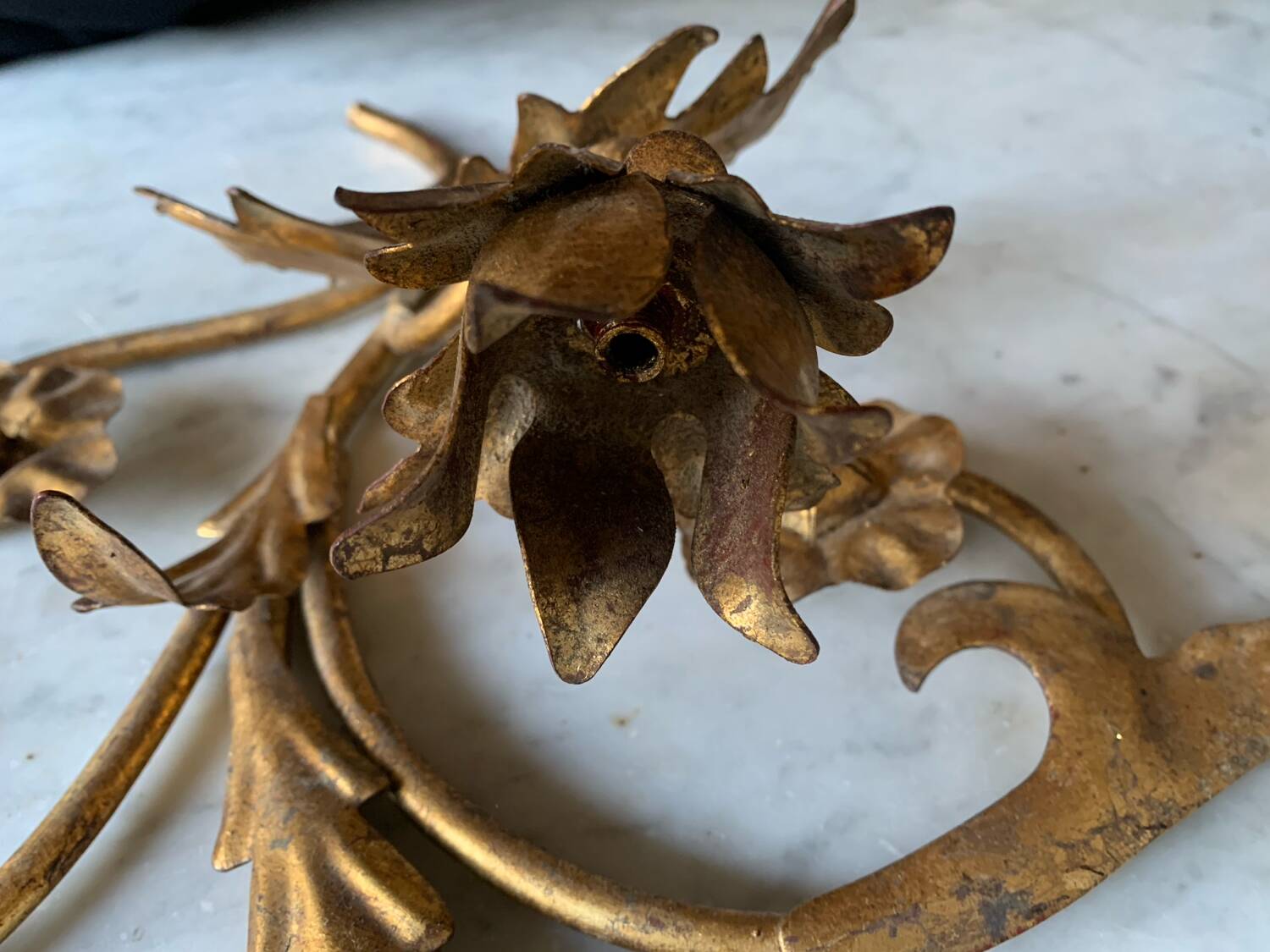 70s wall candle holder