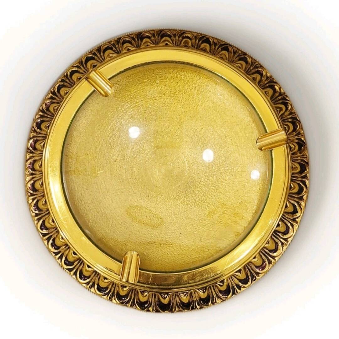 Cendrier bronze et verre Lumi Italie
