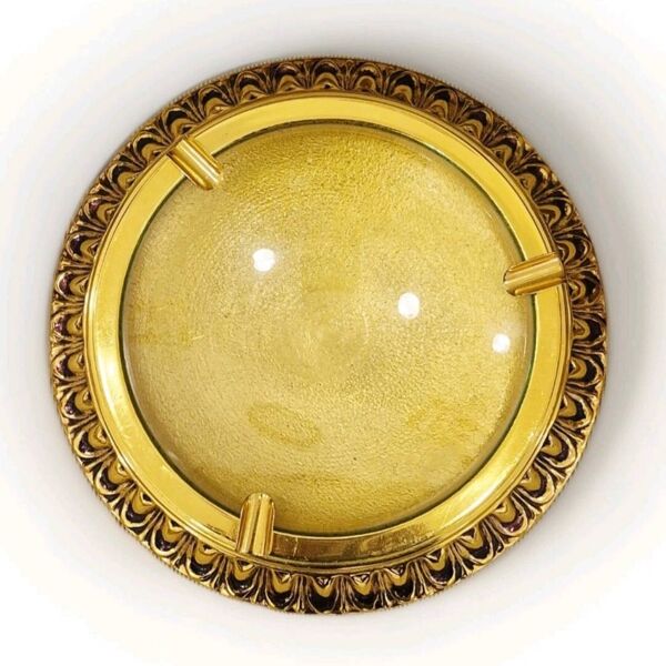 Cendrier bronze et verre Lumi Italie