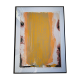 Painting signed modern art and numbered international institute of modern art of thomery