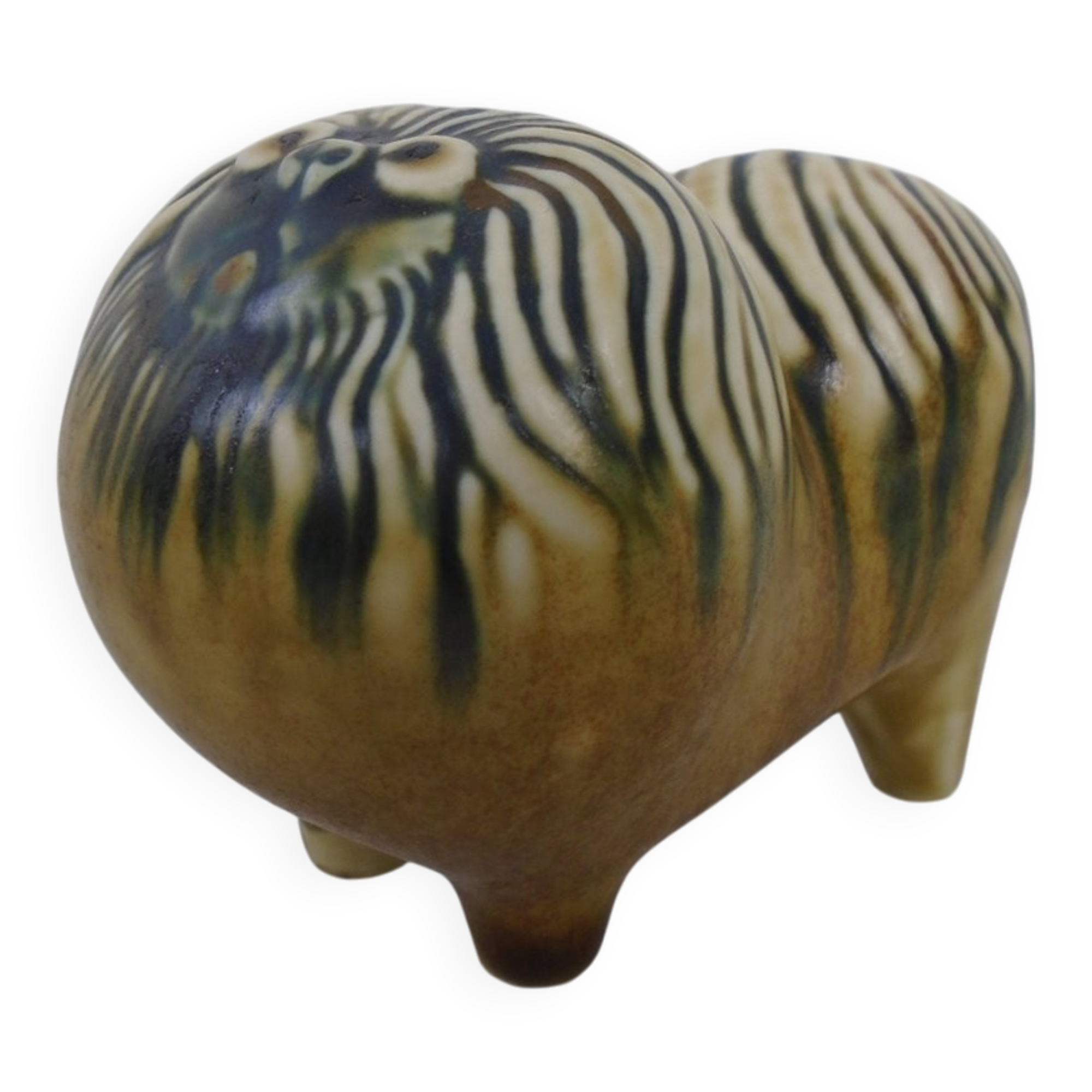 Pekingese ceramic dog by Lisa Larson for Gustavsberg, Denmark, 1970s