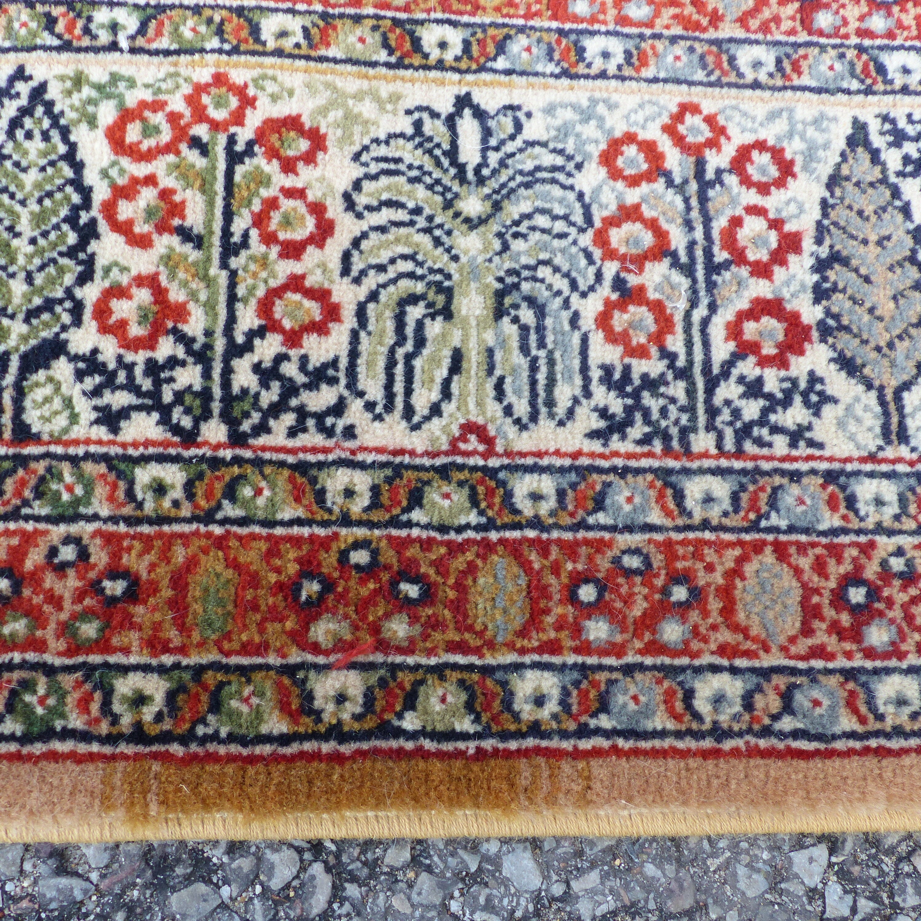 Tefzet oriental rug knotted hand wool on wool