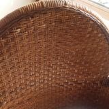 Fauteuils en rotin et bois