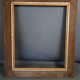 Old frame Montparnasse carved wood patinated 79x68 cm foliage 61x50.7 cm SB