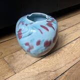 Turquoise and colorful ceramic vase