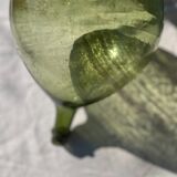 Large French green glass demijohn