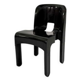 Chaise Universale noire modèle 4867 par Joe Colombo pour Kartell, 1970