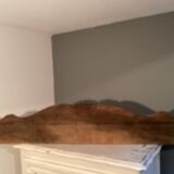 Old wooden pediment
