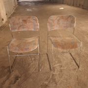 2 60s David Rowland sleigh chairs