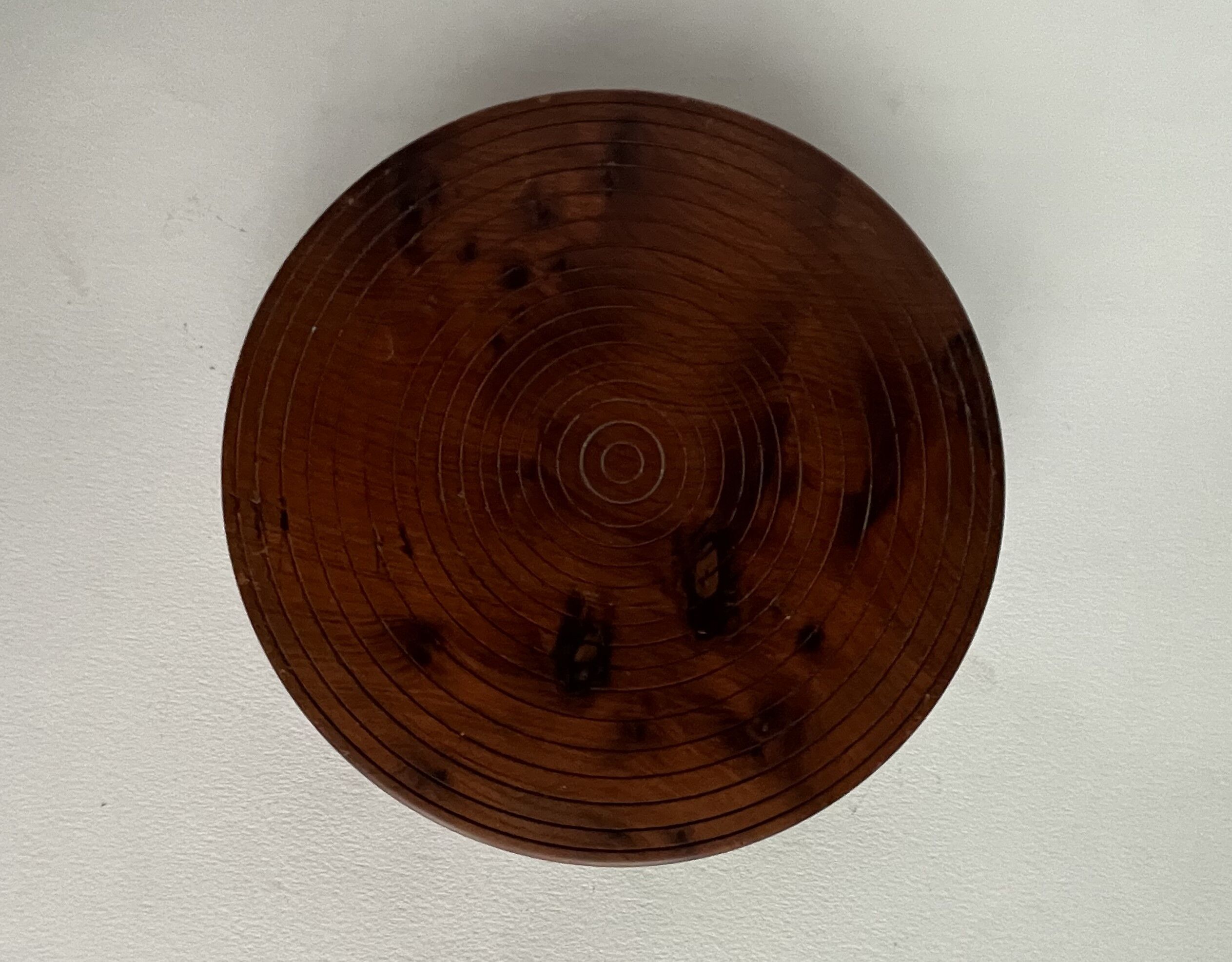 Bonbonnière ronde en bois