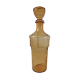 Carafe en verre ambré années 70