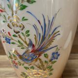 Large pink opaline vase