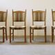 Vintage 1960s Danish Oak Dining Chairs style of Henning Kjærnulf, Denmark