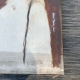 Portrait oil on old canvas