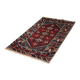 Vintage Red Hand-Woven Oriental Afghan Rug, 1970s