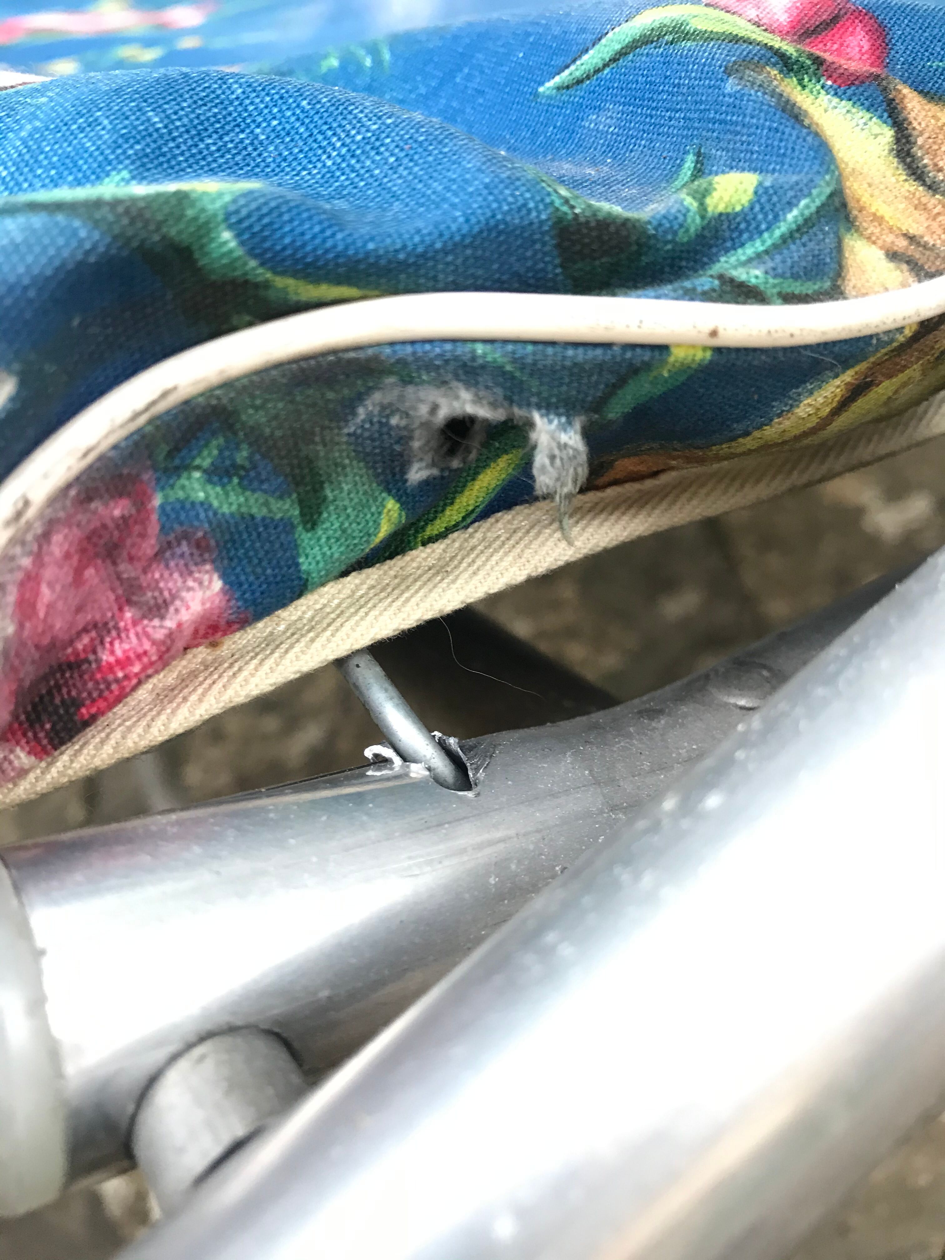 Vintage sunbed lounger