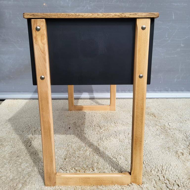 Scandinavian desk 1960s black pangaré