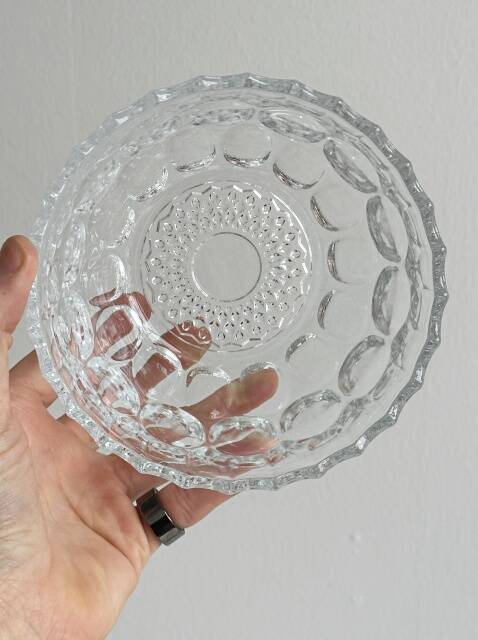 Antique glass candy box