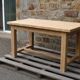 Solid oak farmhouse table – 4 to 6 diners