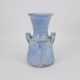 Vase en céramique émaillé bleu ciel