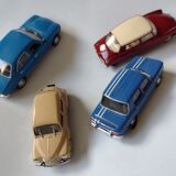 Set of four vintage cars