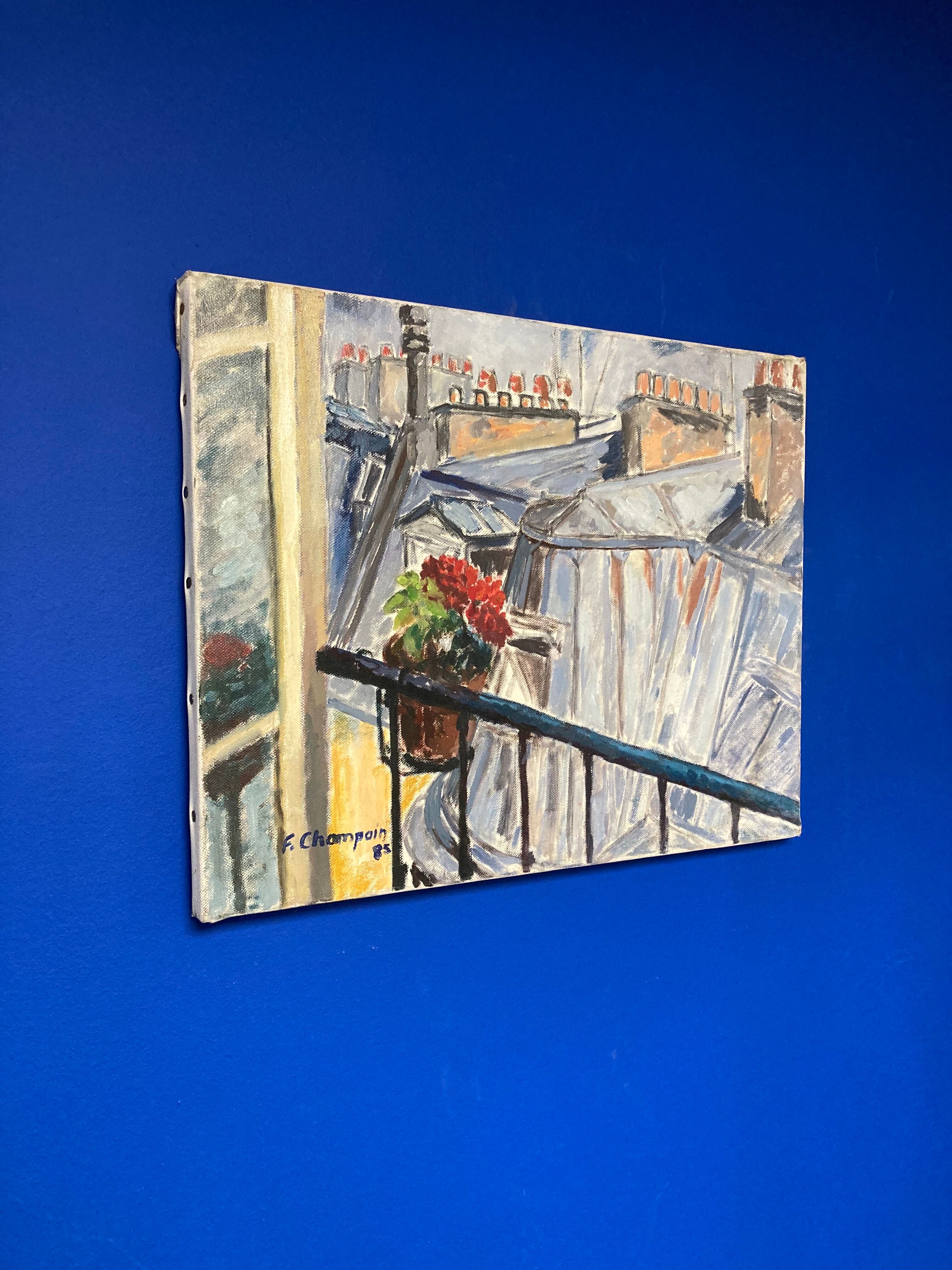 Huile sur toile vintage