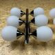 2x 60s 70s 6-bulb Sputnik wall lights by Kaiser Leuchten opal glass