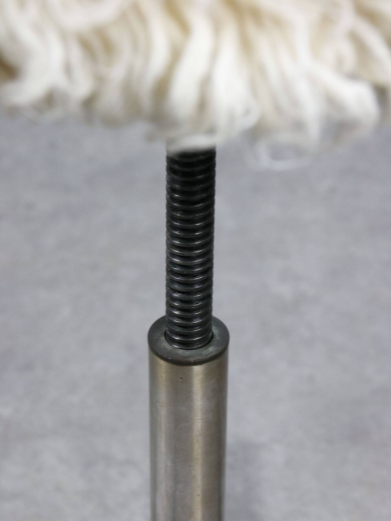 Modernist Bauhaus Swivel Stool in Chrome and Sheep, 1950s