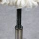 Modernist Bauhaus Swivel Stool in Chrome and Sheep, 1950s