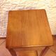 Square plant holder in light wood / 70s-80s