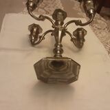 5 flames silver chrome metal candlestick