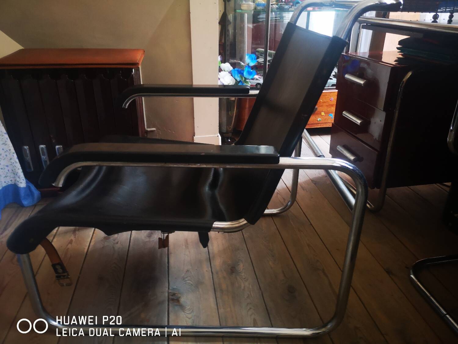 Modernist lounge chair by Marcel Breuer, Thonet edition, 1930s