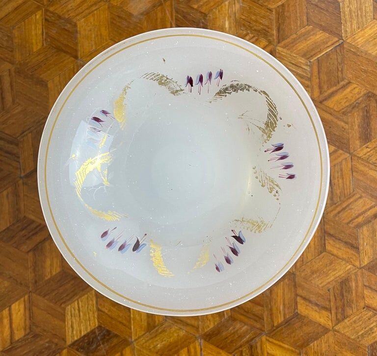 XIXth century opaline jewelry dish