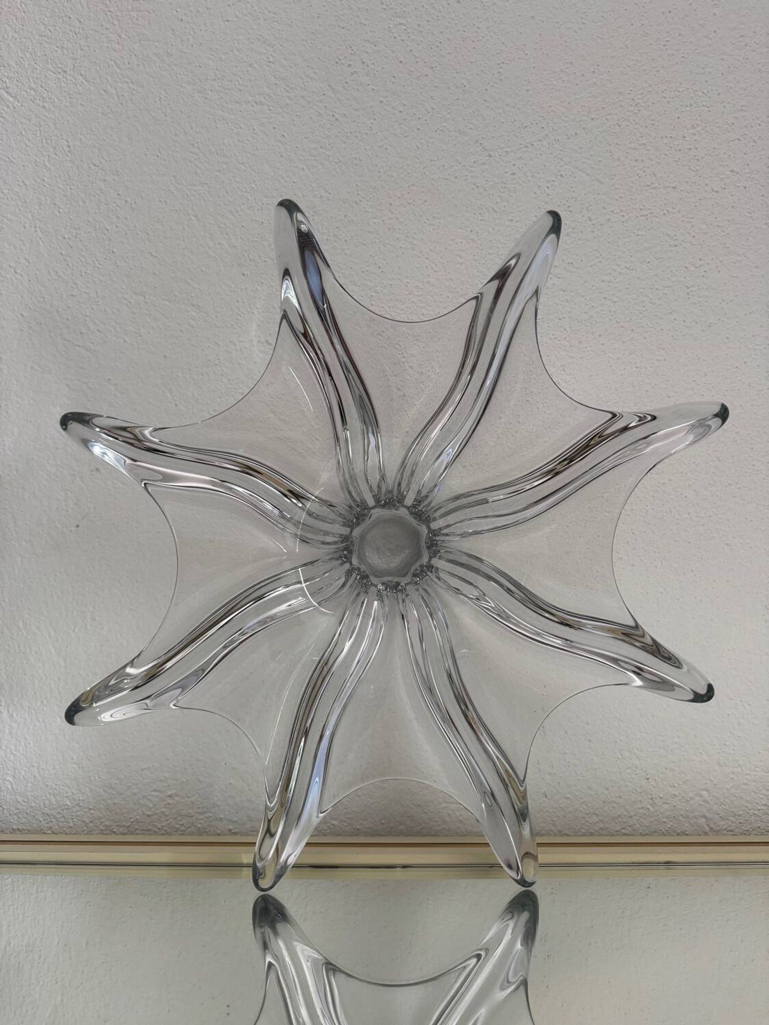 Coupe étoile en cristal de Vannes, années 60