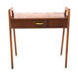 Mahogany bedside table, Sweden, 1950s