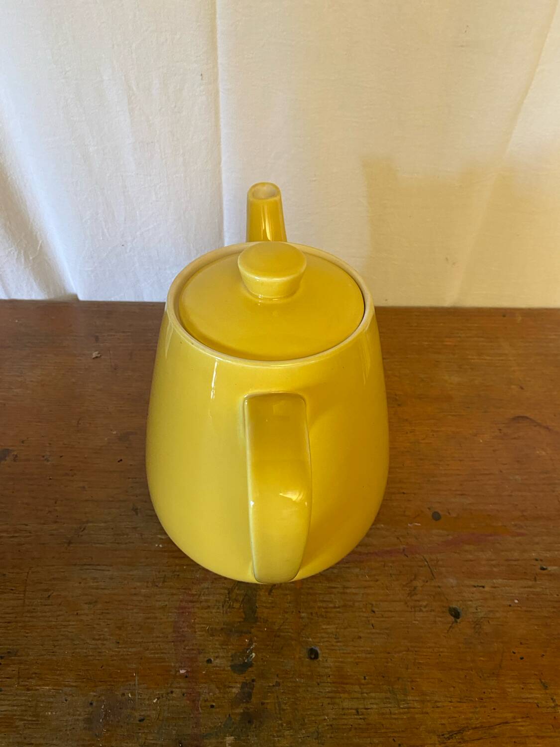 Villeroy & boch antique teapot yellow ceramic vintage