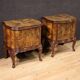 Paire de tables de chevet italiennes du XXe siècle