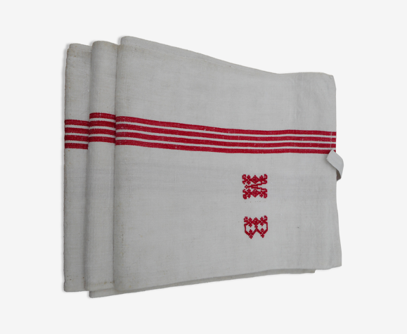 3 torchons ancien en métis